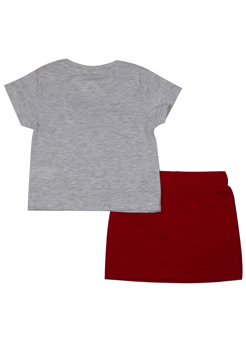 Червоний літній комплект (футболка, спідниця) Cichlid