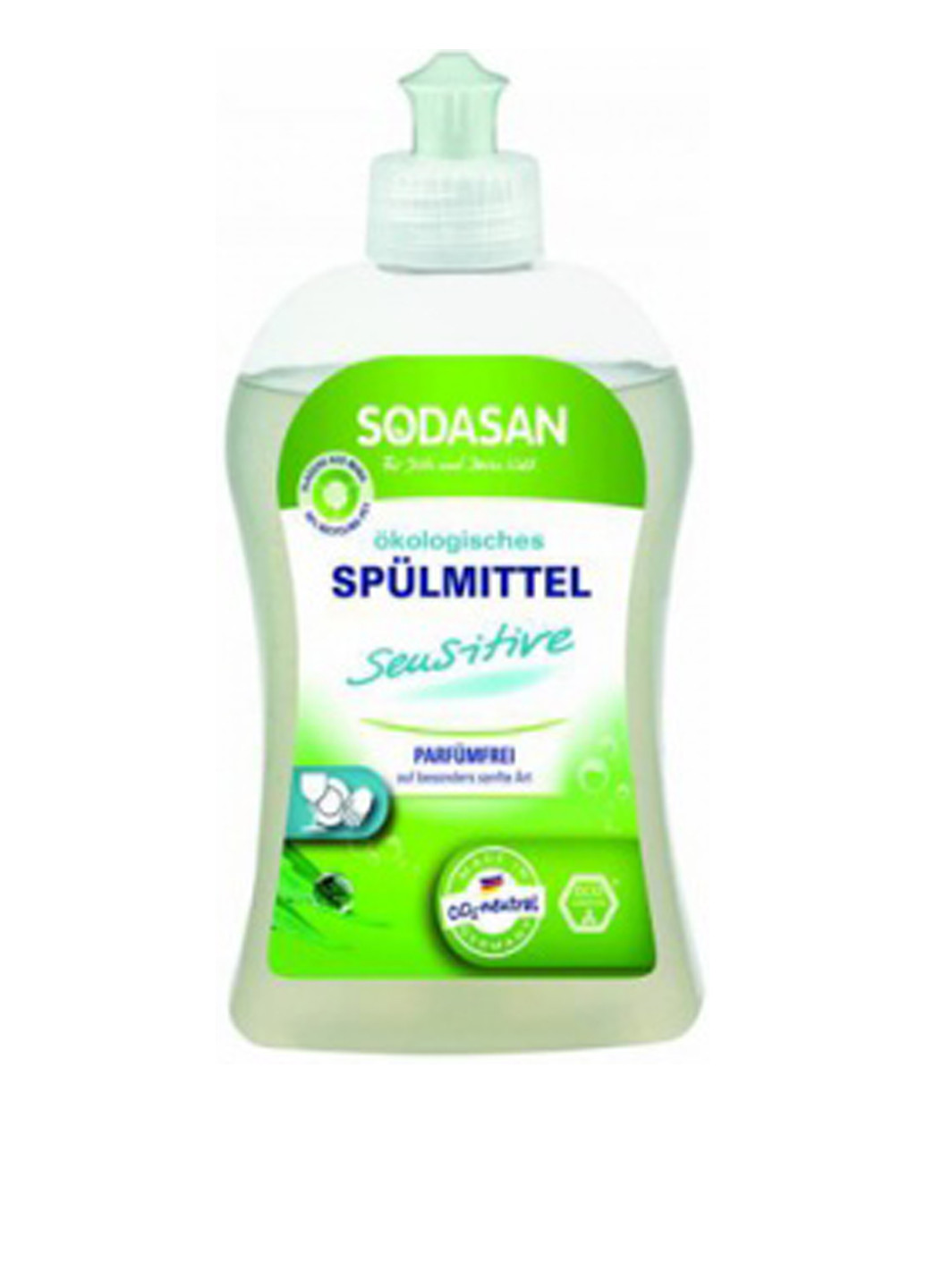 Органическое средство-концентрат для мытья посуды Sensitive, 500 мл Sodasan (138200580)