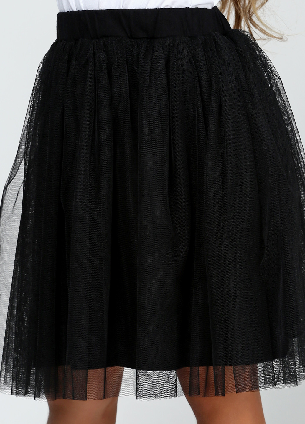 Черная кэжуал однотонная юбка Vidoli клешированная