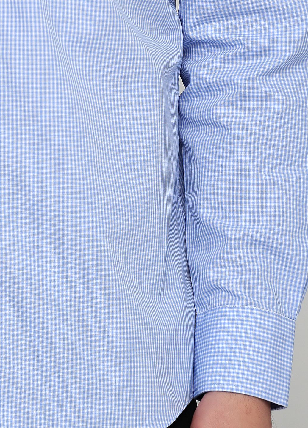 Голубой кэжуал рубашка в клетку Marks & Spencer