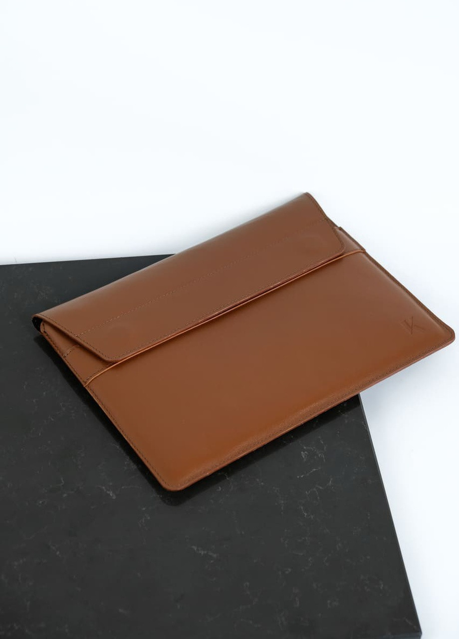 Кожаный чехол для MacBook Air/Pro 13. Кейс из натуральной кожи для Макбука Эир/Про коричневый. Папка на магнитах Kozhanty (232535119)