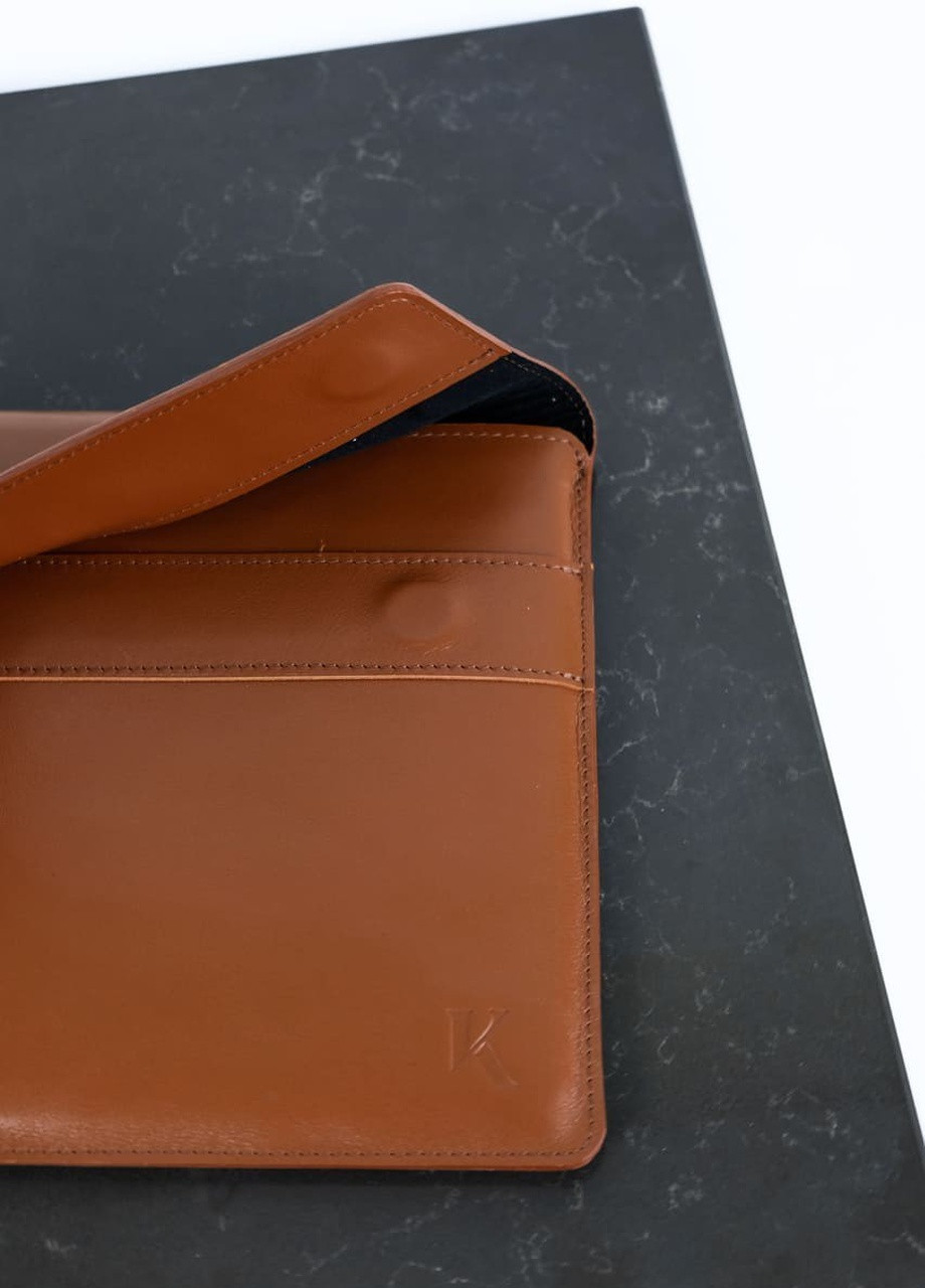 Кожаный чехол для MacBook Air/Pro 13. Кейс из натуральной кожи для Макбука Эир/Про коричневый. Папка на магнитах Kozhanty (232535119)