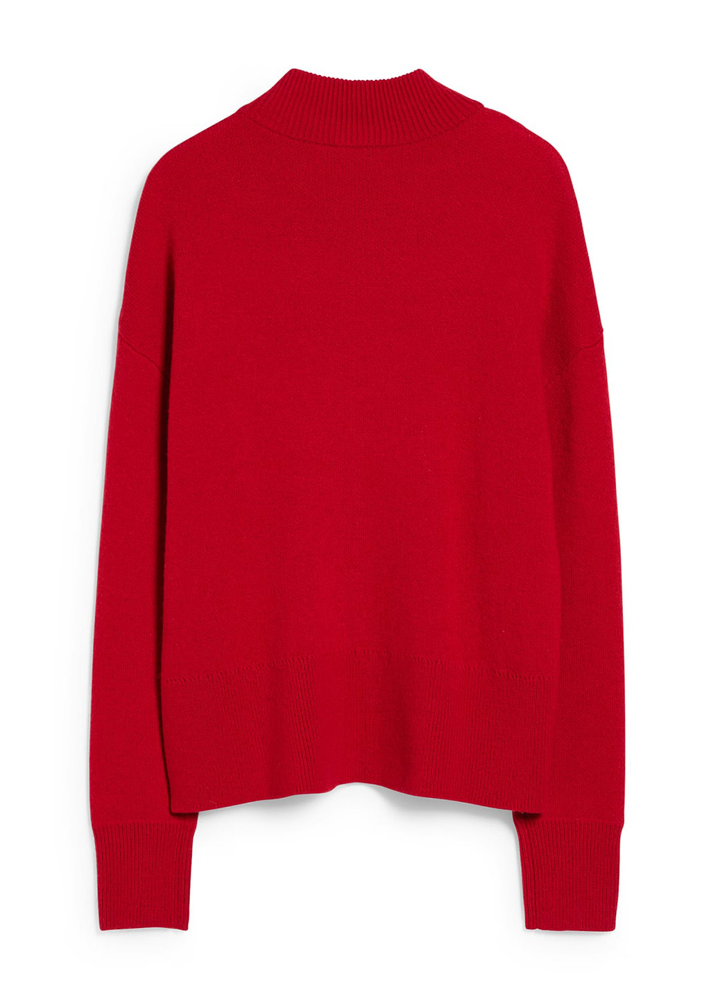 Красный зимний свитер джемпер C&A