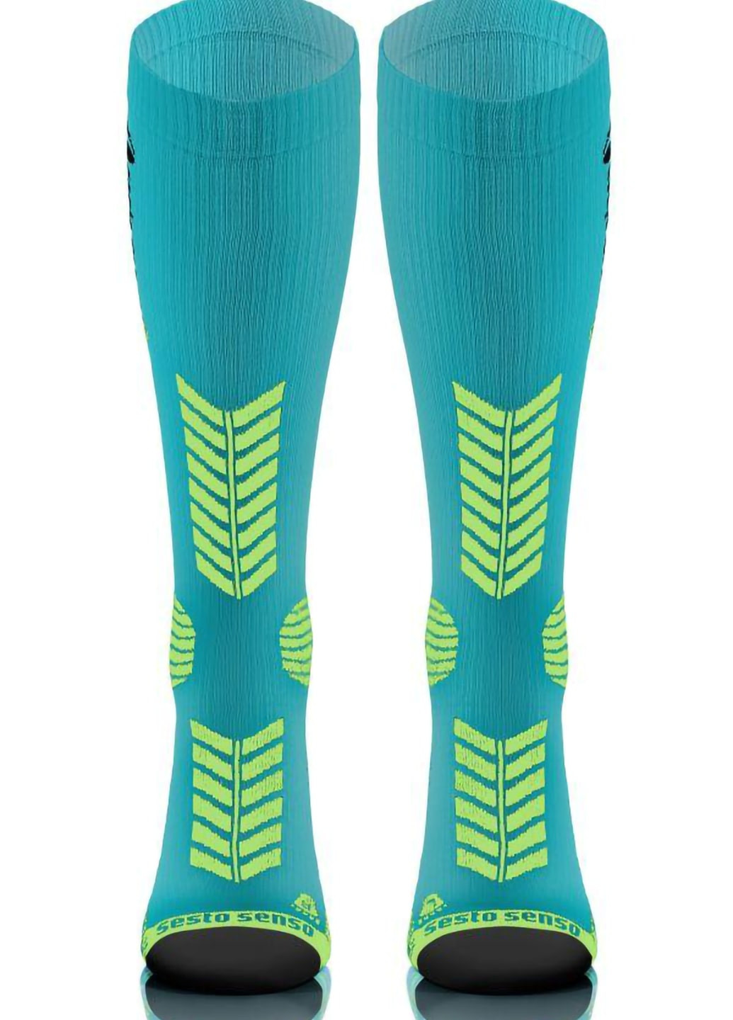 Блакитні жіночі спортивні шкарпетки 35-38 р. Sesto Senso (254052440)