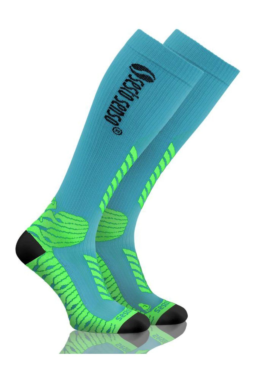 Блакитні жіночі спортивні шкарпетки 35-38 р. Sesto Senso (254052440)