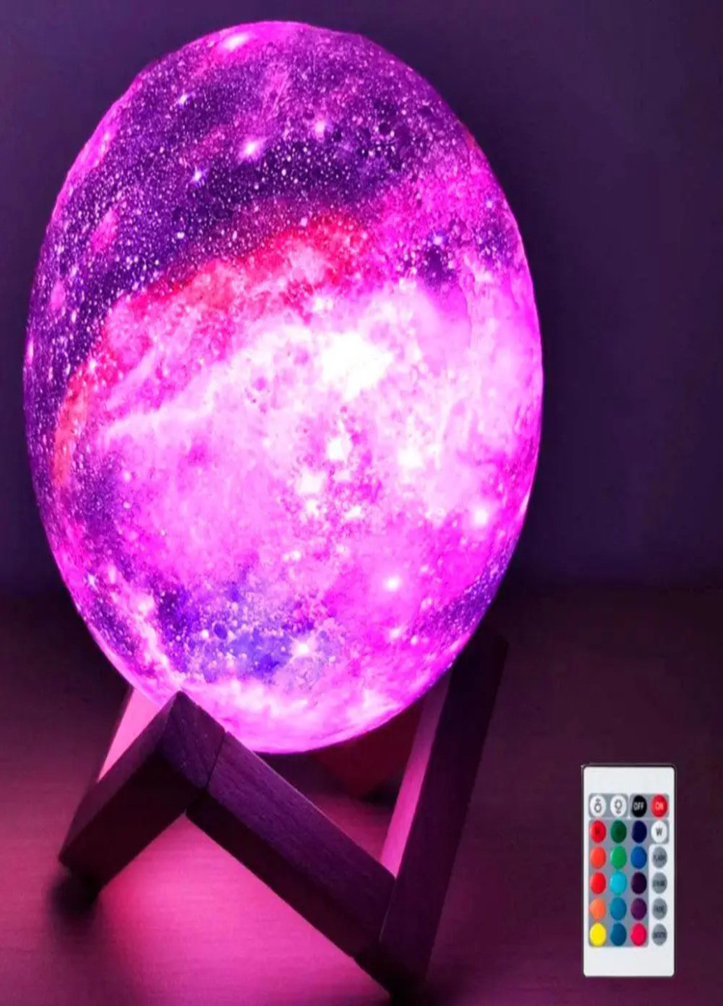 Настільна лампа світильник 3D Космос із пультом Art (253033894)