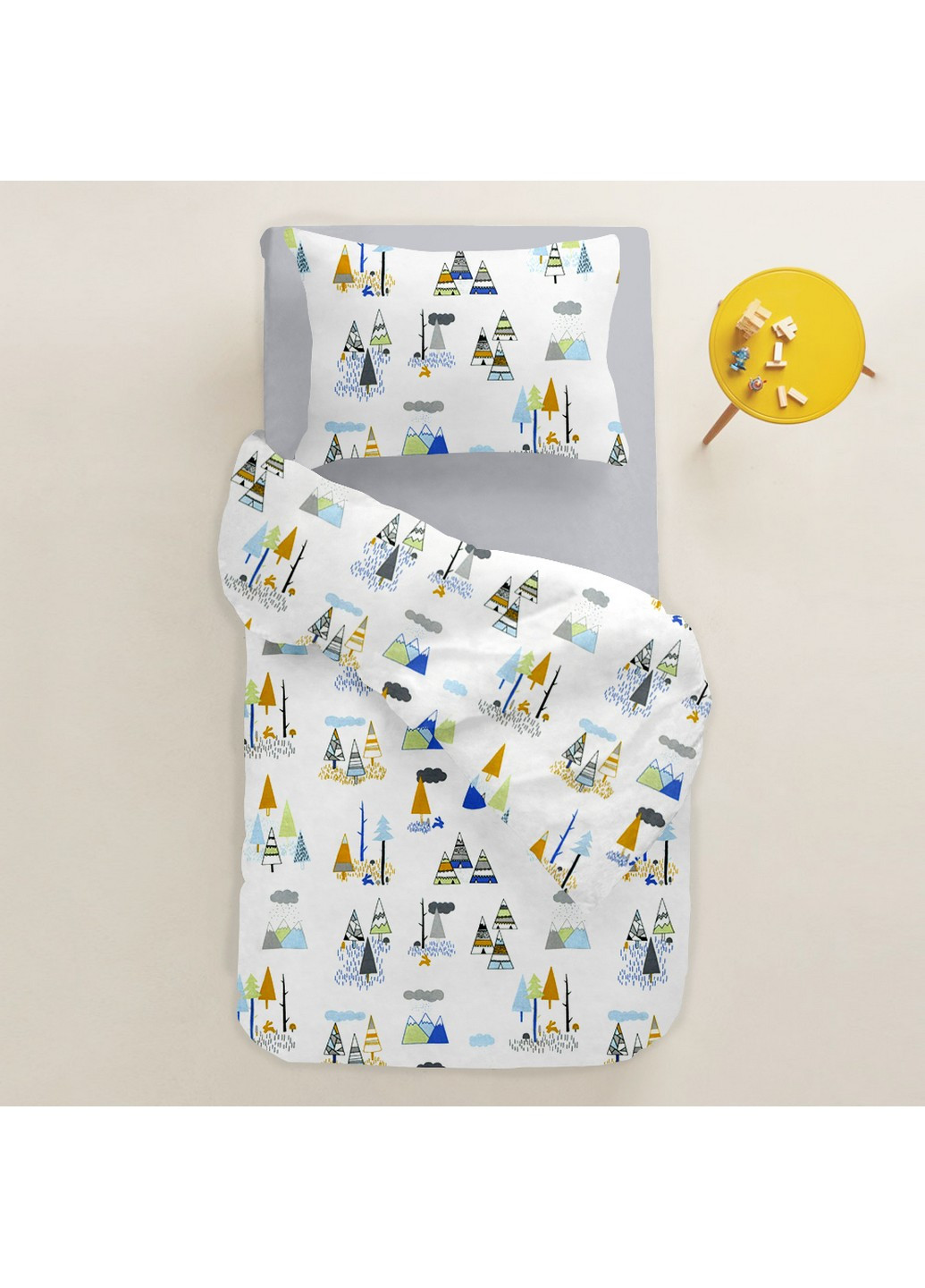 Комплект детского постельного белья на резинке Wigwam Forest Grey 110х140 (4822052083390) Cosas (252356888)