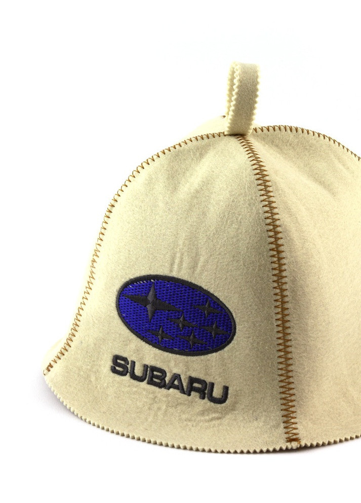 Банная шапка "Subaru", искусственный фетр, белый (LA-320) Luxyart (252611430)
