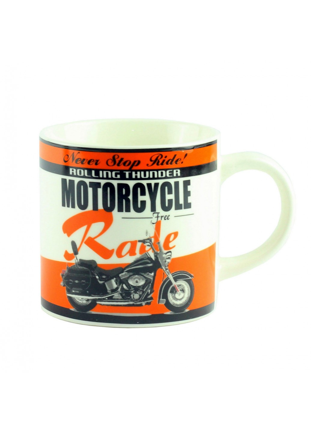 Чашка "Motorbike Desing Assorted"; оранжевая; 9 см G.Wurm (210766911)