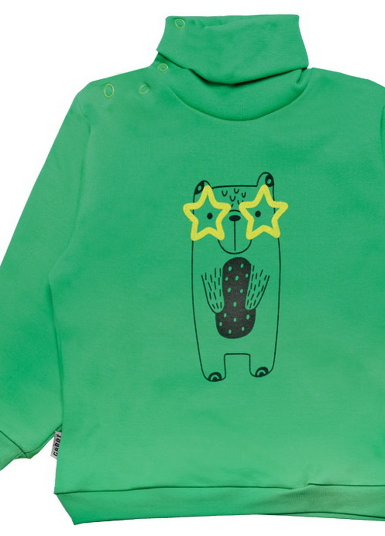 Зеленый демисезонный детский свитер для мальчика sv-19-26 *зоомир* Габби