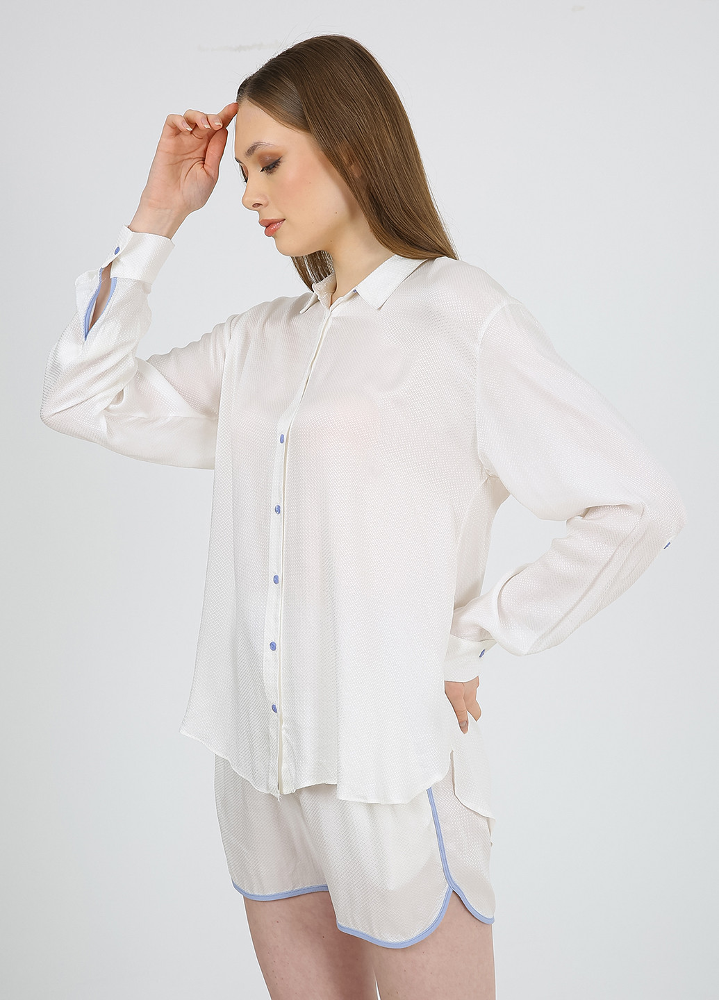 Голубая блуза Casalini