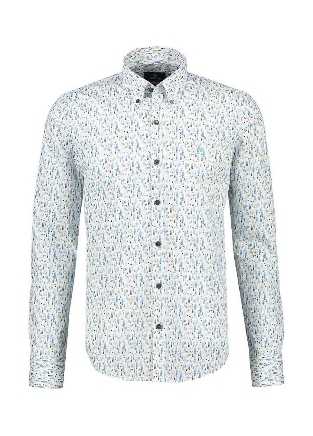 Белая кэжуал рубашка с абстрактным узором Lerros