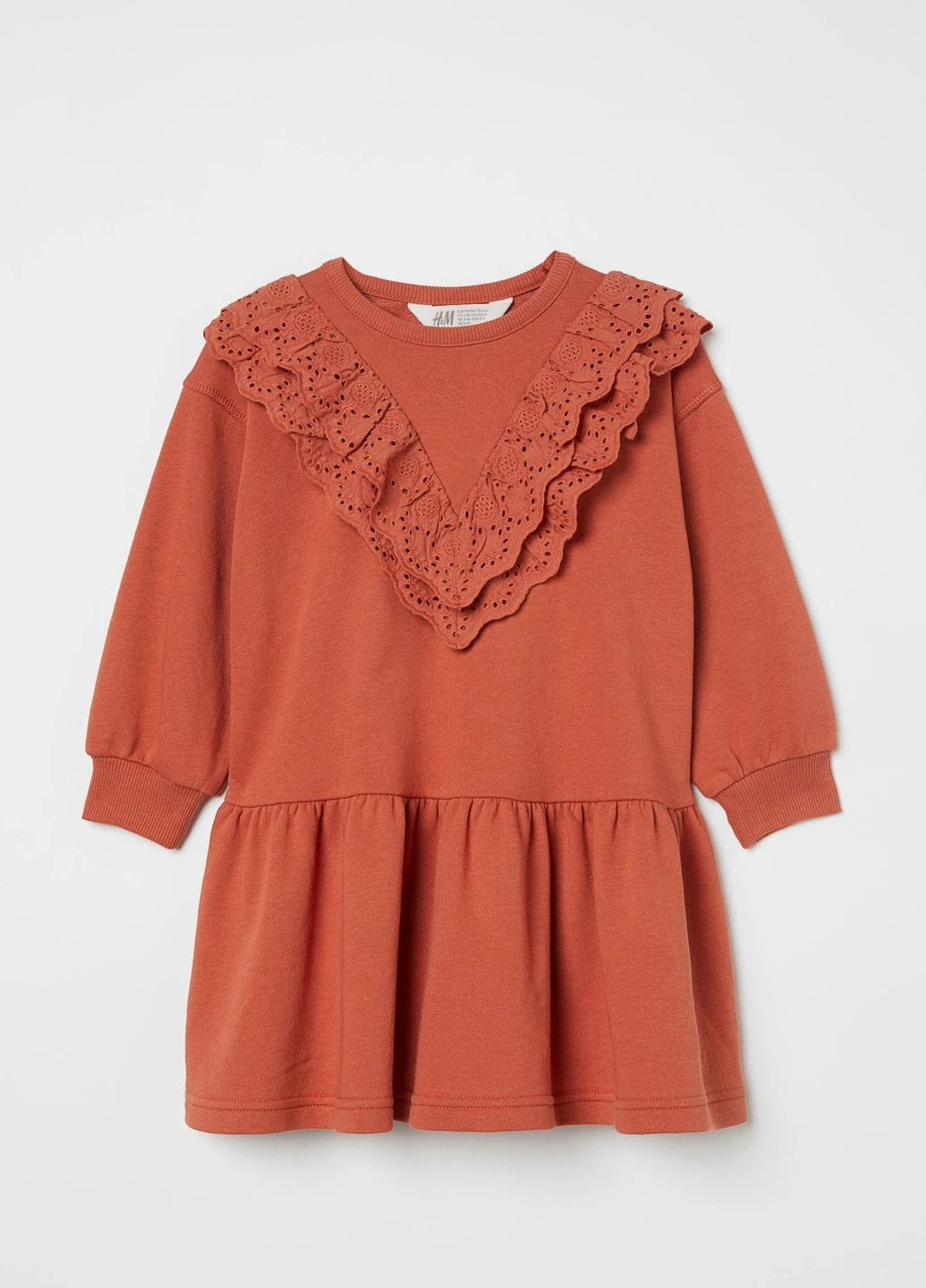Світло-оранжева сукня демісезон,цегляний, H&M (254698500)