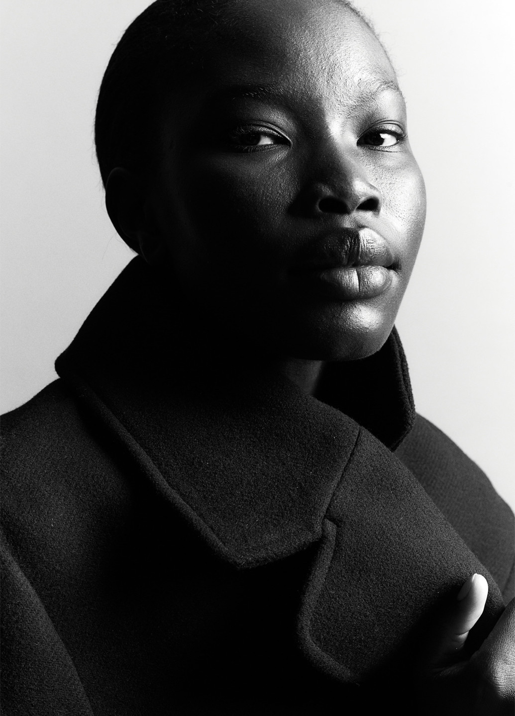 Чорне демісезонне Пальто двобортне H&M