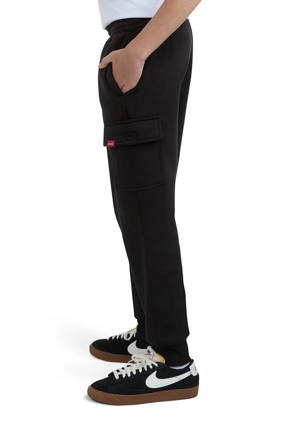 Черные спортивные демисезонные брюки джоггеры, карго Levi's