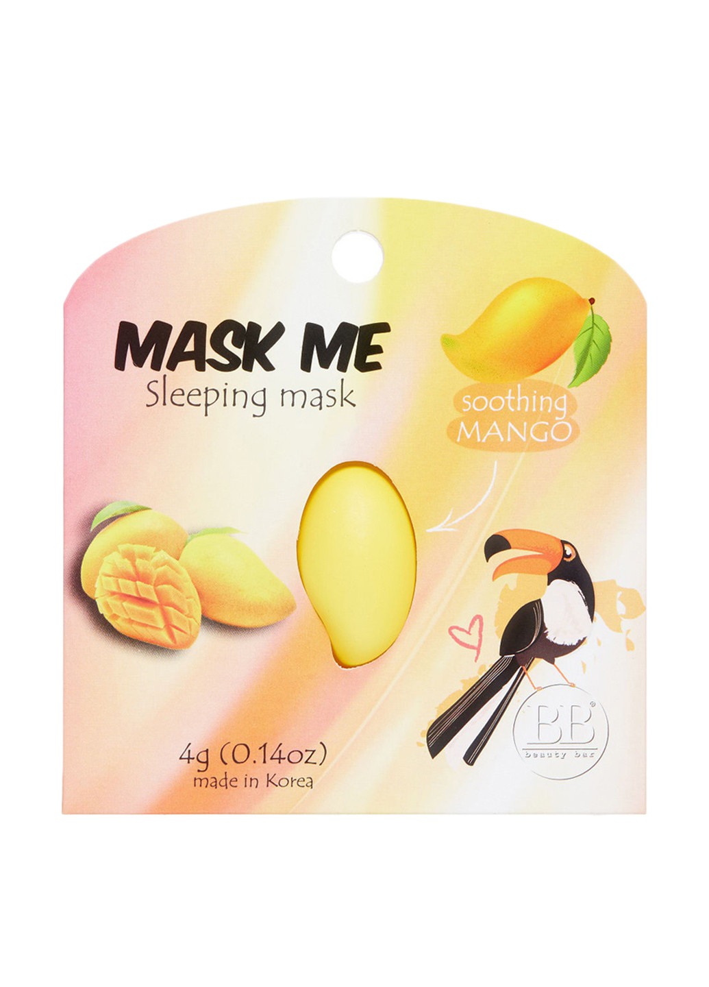 Маска ночная успокаивающая для лица "Манго" Sleeping Mask 4 г Beauty Bar (88101301)