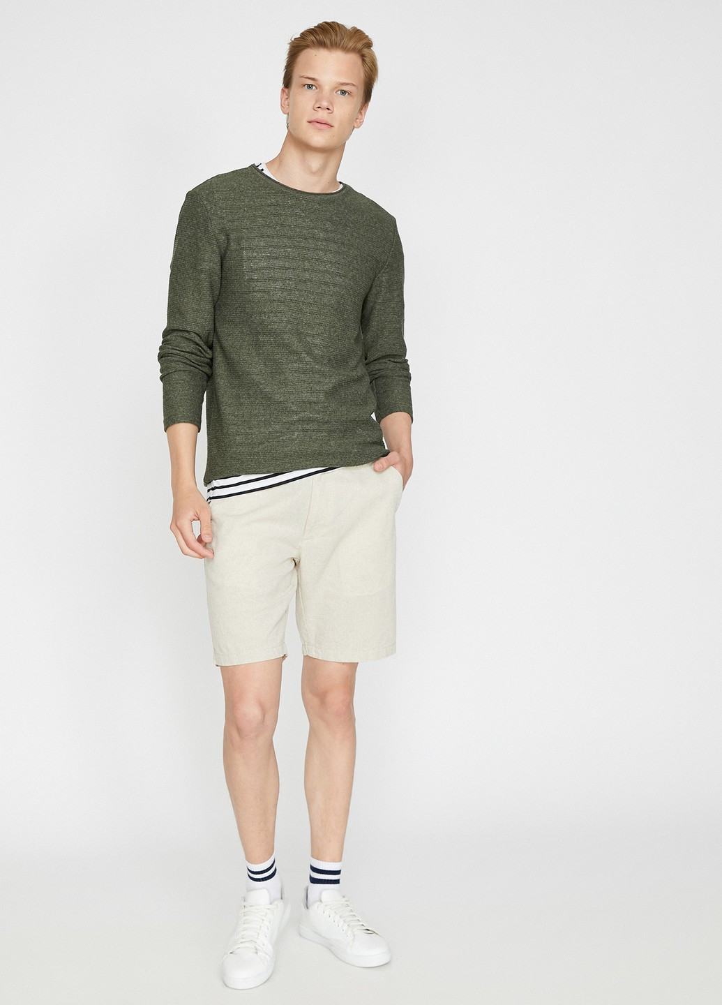 Темно-зелений демісезонний светр джемпер KOTON