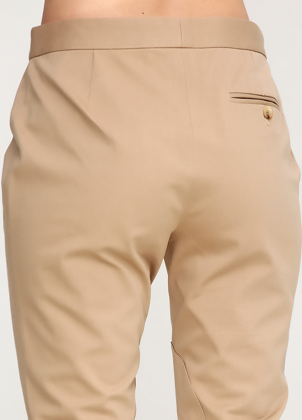 Бежевые кэжуал демисезонные зауженные брюки Ralph Lauren