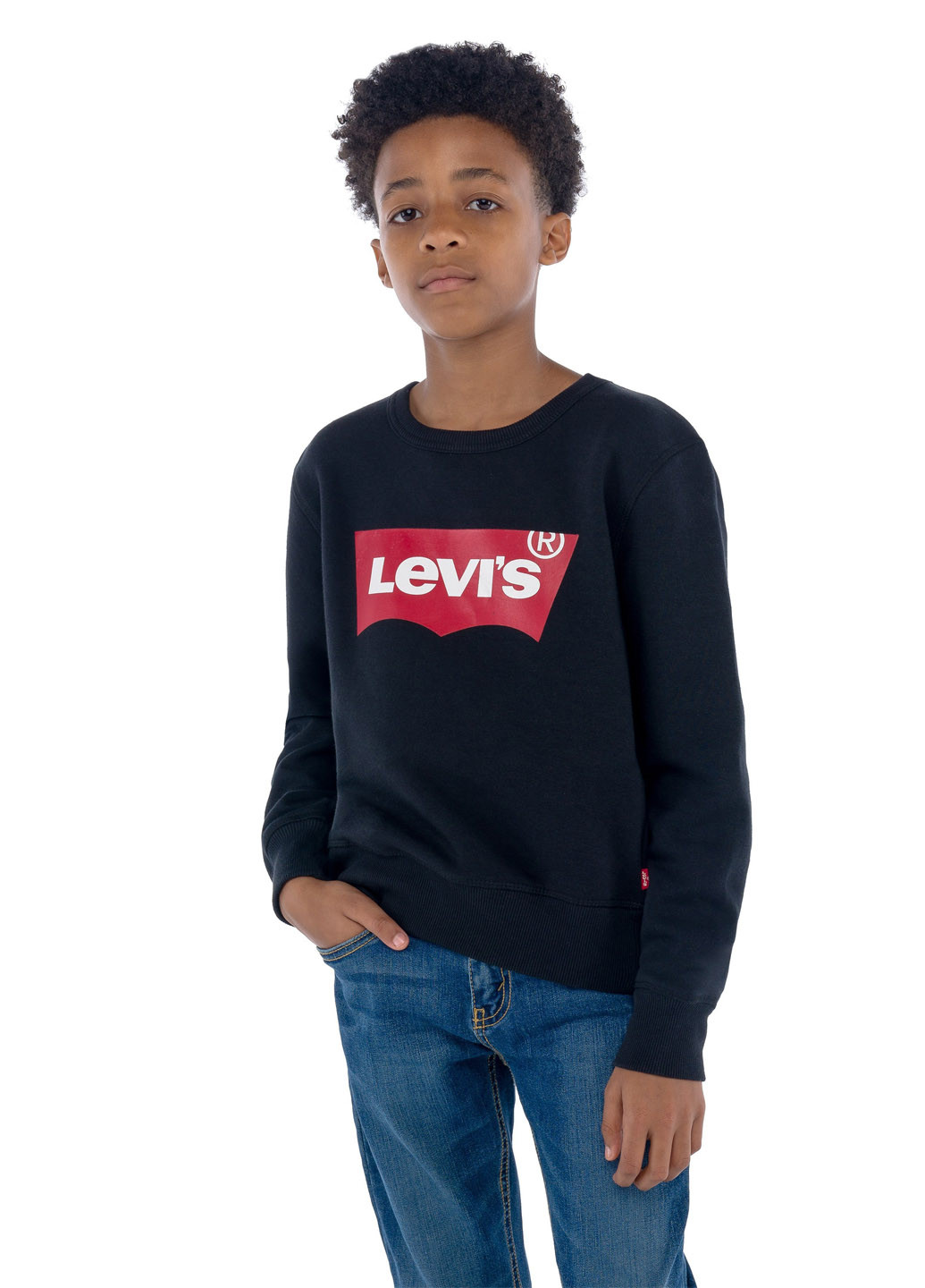 Levi's світшот логотип чорний кежуал бавовна