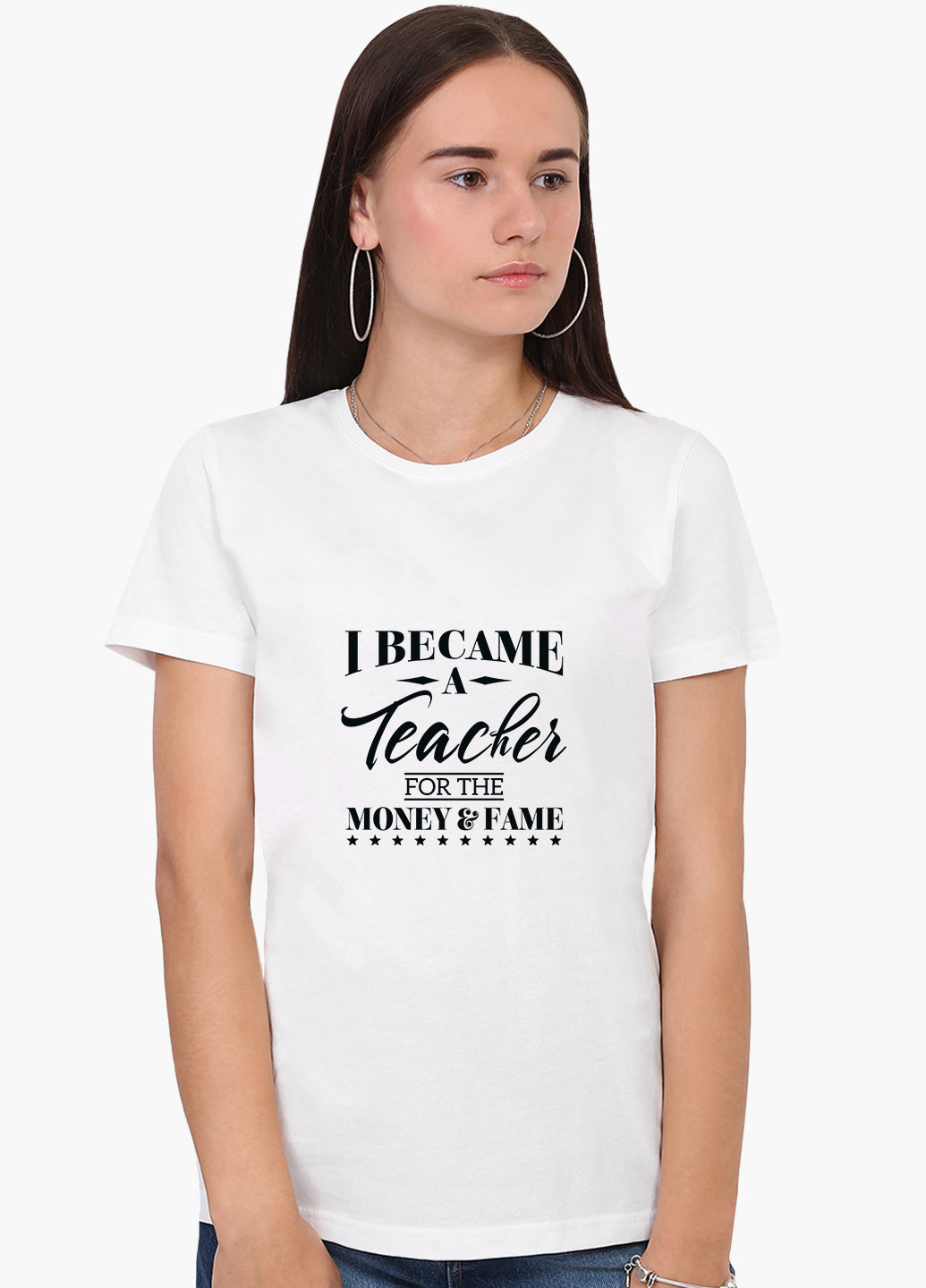 Біла демісезон футболка жіноча учитель (teacher) білий (8976-2069) xxl MobiPrint