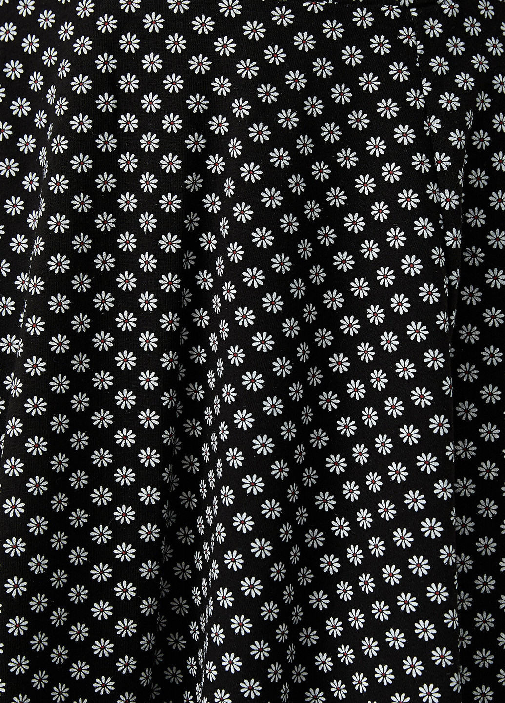Черно-белая кэжуал цветочной расцветки юбка KOTON клешированная