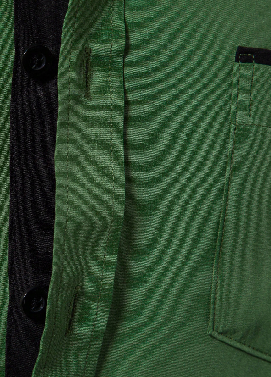 Зеленая кэжуал, классическая рубашка однотонная SHEIN