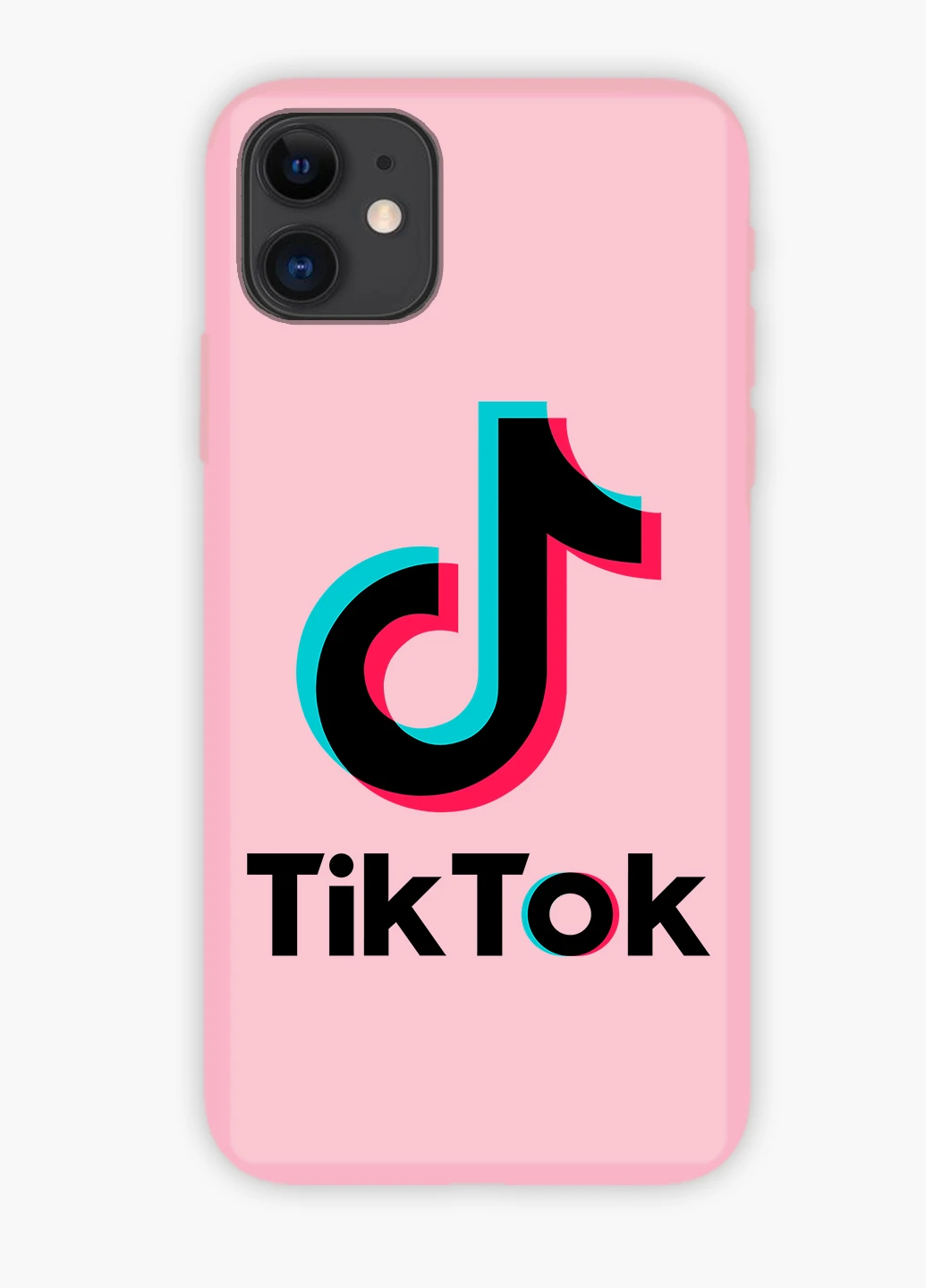 Чохол силіконовий Apple Iphone Xs Max ТікТок (TikTok) Білий (8226-1389) MobiPrint (219518208)