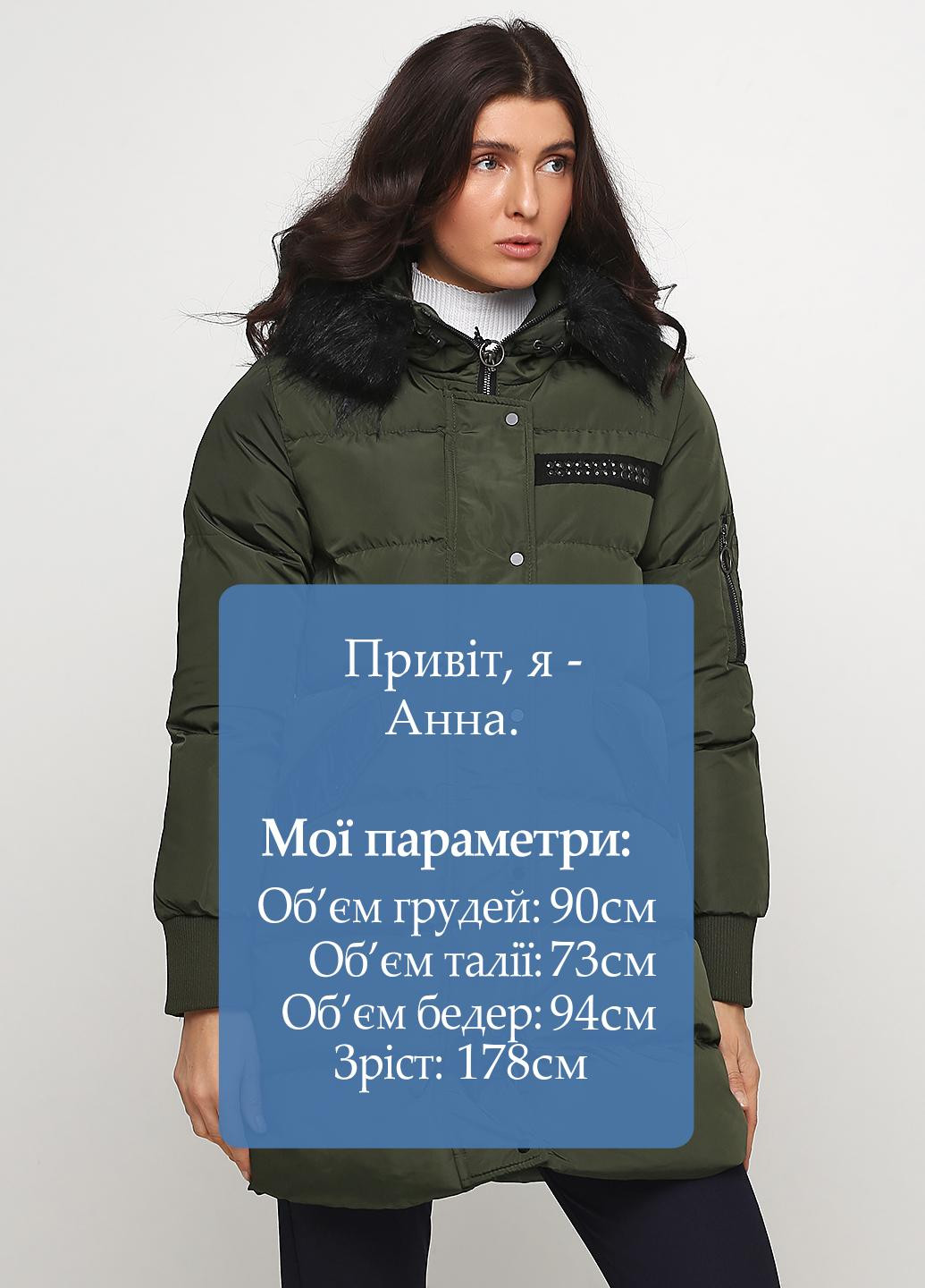 Оливкова (хакі) зимня куртка Madoc Jeans
