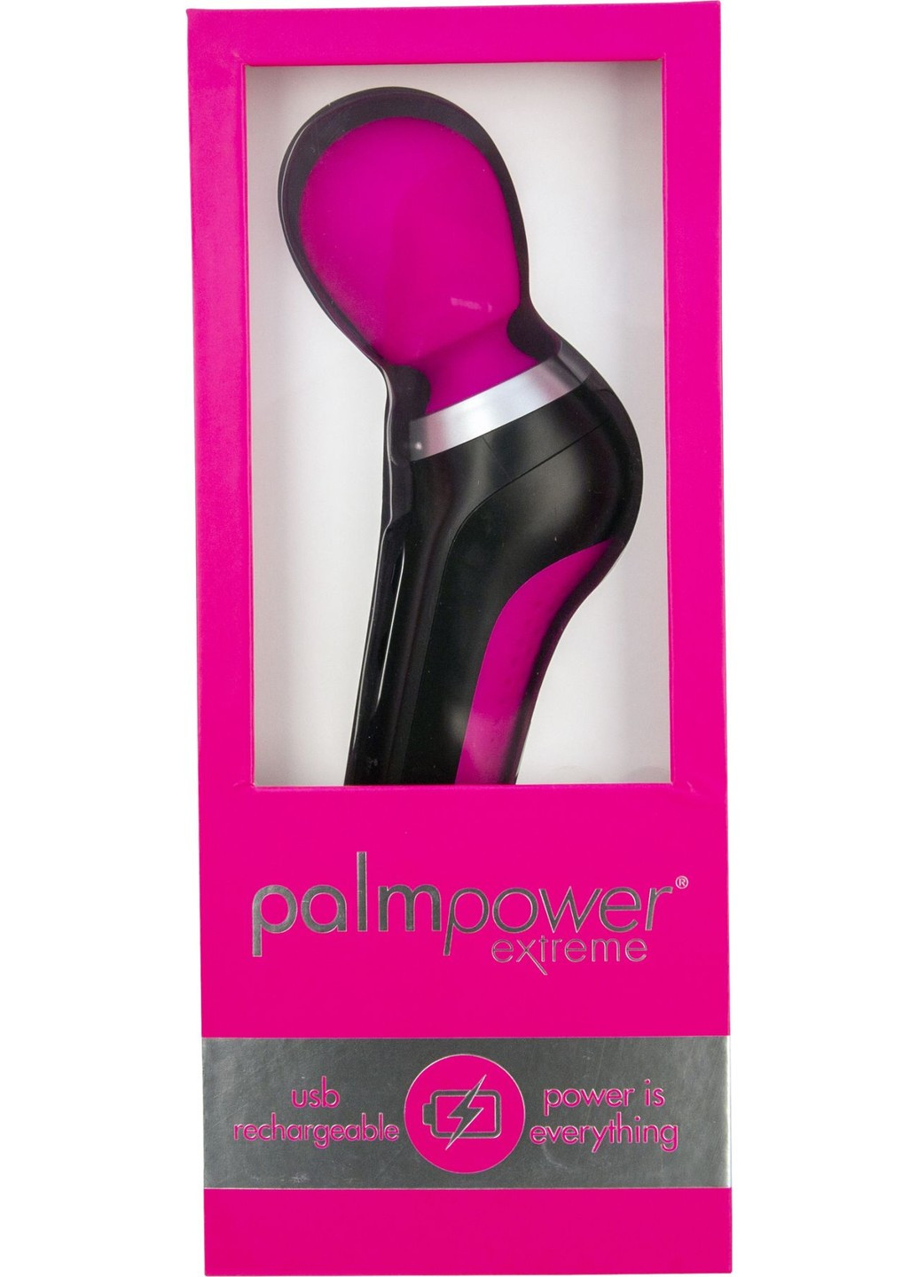 Потужний вібромасажер EXTREME - Pink водонепроникний, з плавним регулюванням PalmPower (254734315)