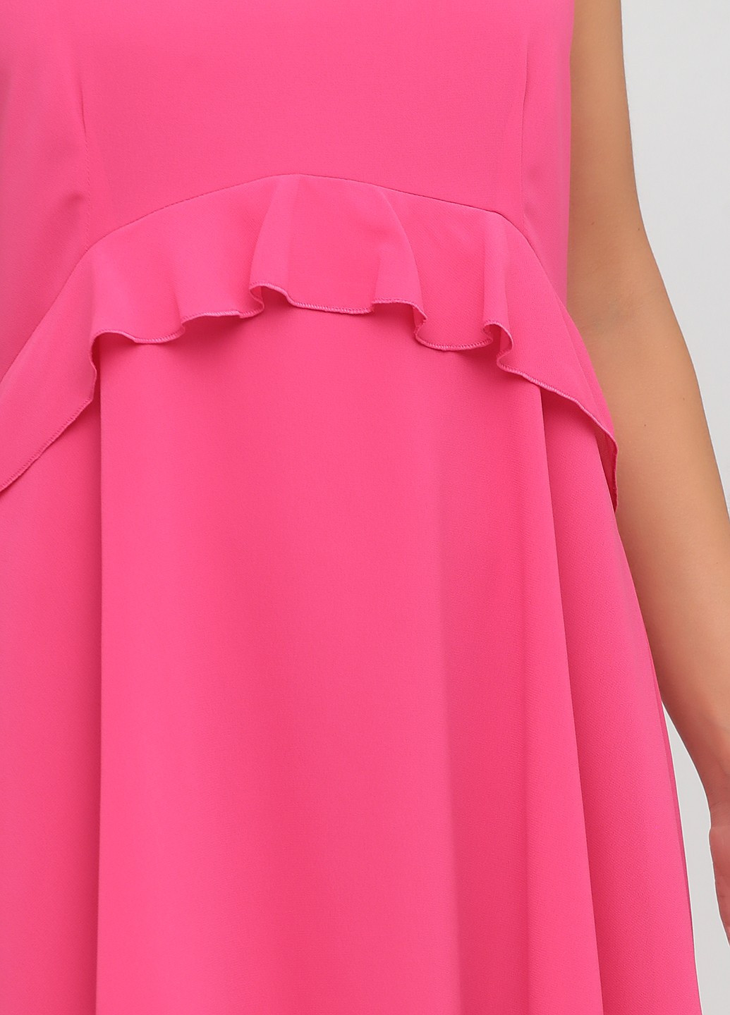 Рожева кежуал сукня з відкритою спиною PDK однотонна