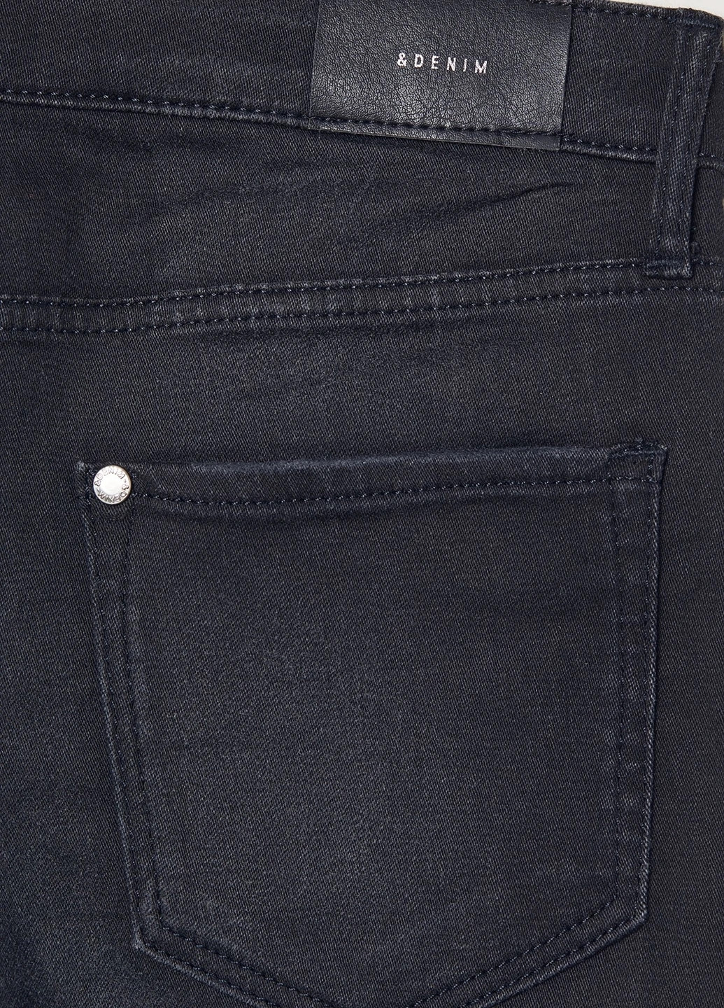 Темно-серые демисезонные зауженные джинсы H&M