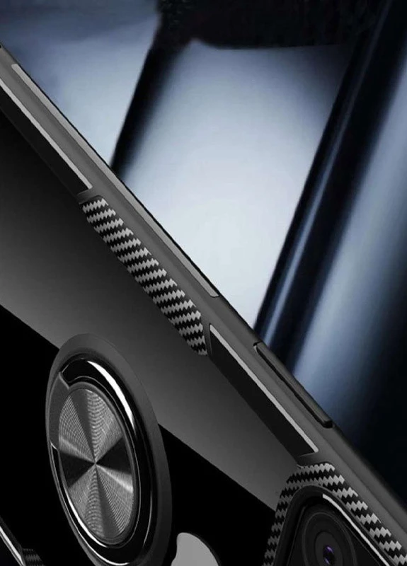 TPU + PC чохол CrystalRing for Magnet (opp) для Apple iPhone 12 mini (5.4 ') Безбарвний / Чорний (is_00000038425_4) Deen (229726606)