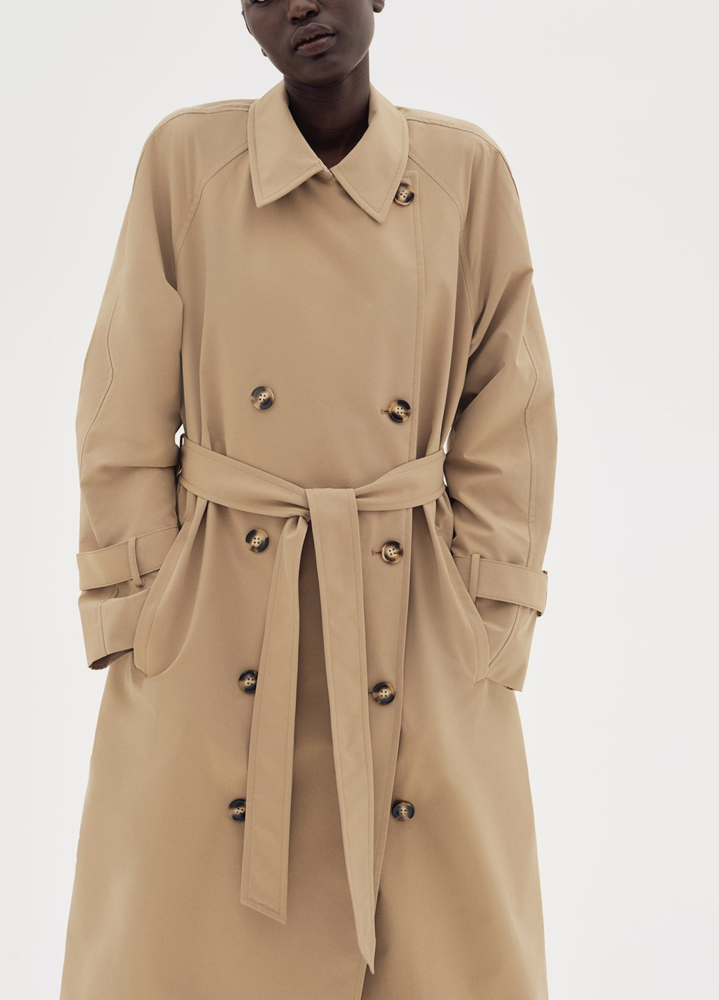 Плащ H&M тренчкот на гудзиках демісезон (362376878)