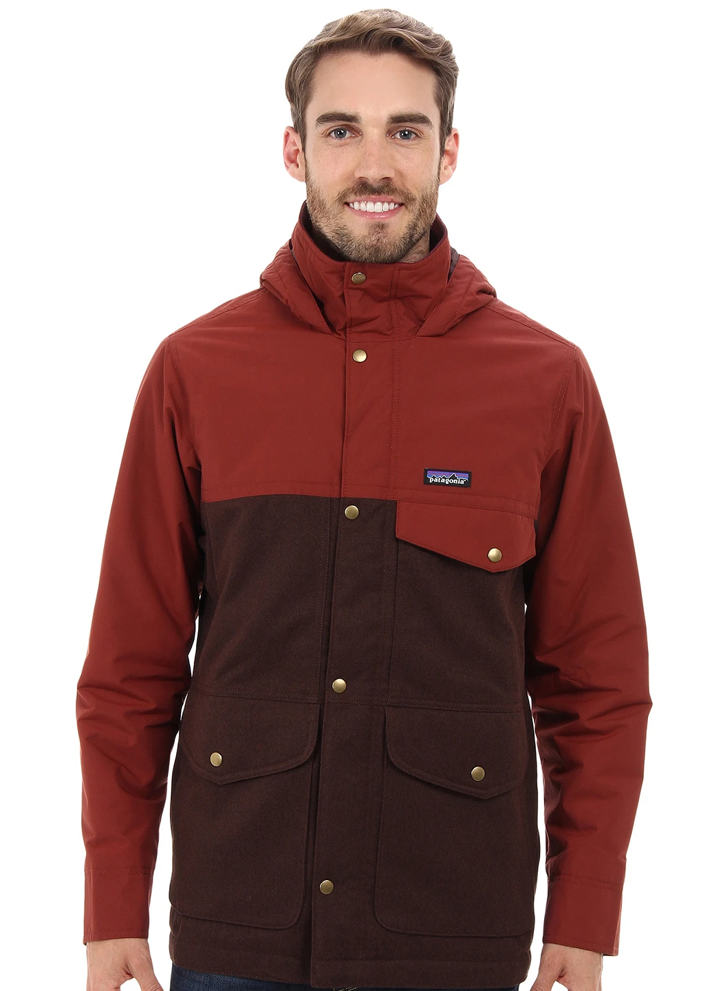 Бордовая демисезонная куртка Patagonia