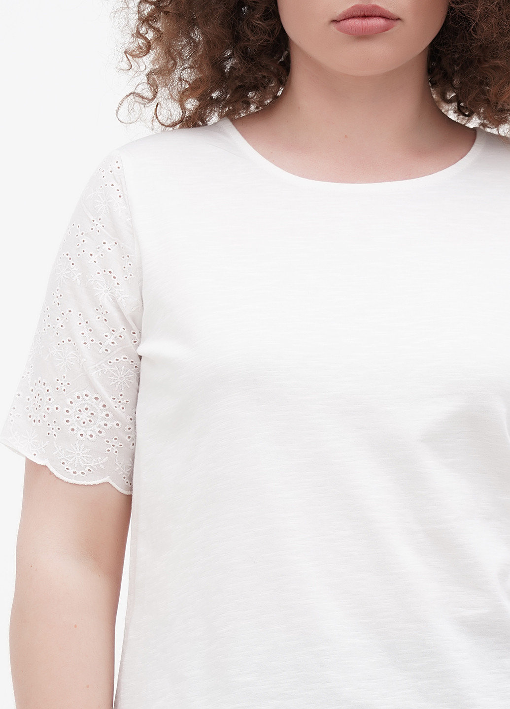 Белая летняя блуза Minus