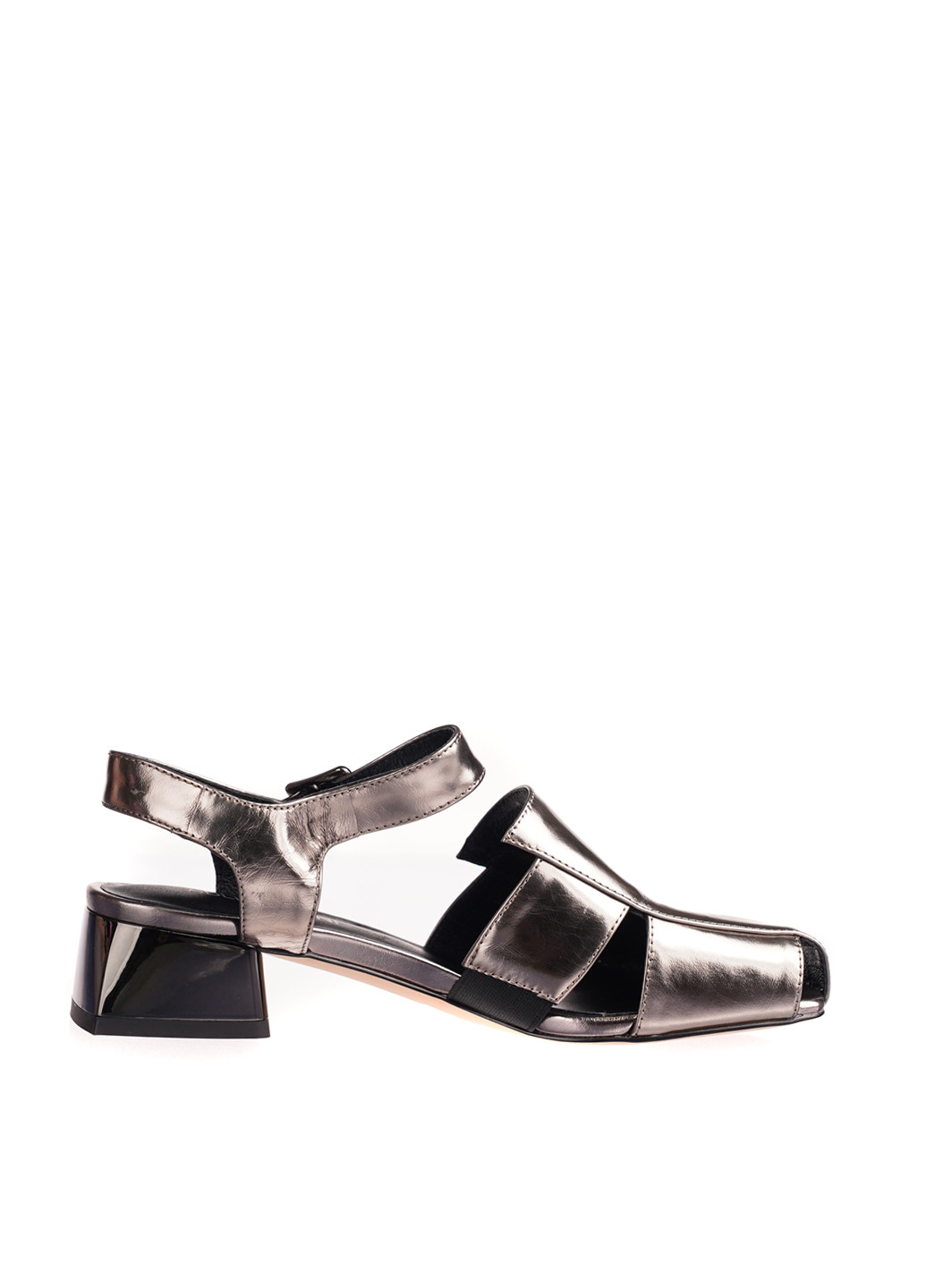 Бронзовые босоножки Blizzarini с ремешком лаковые