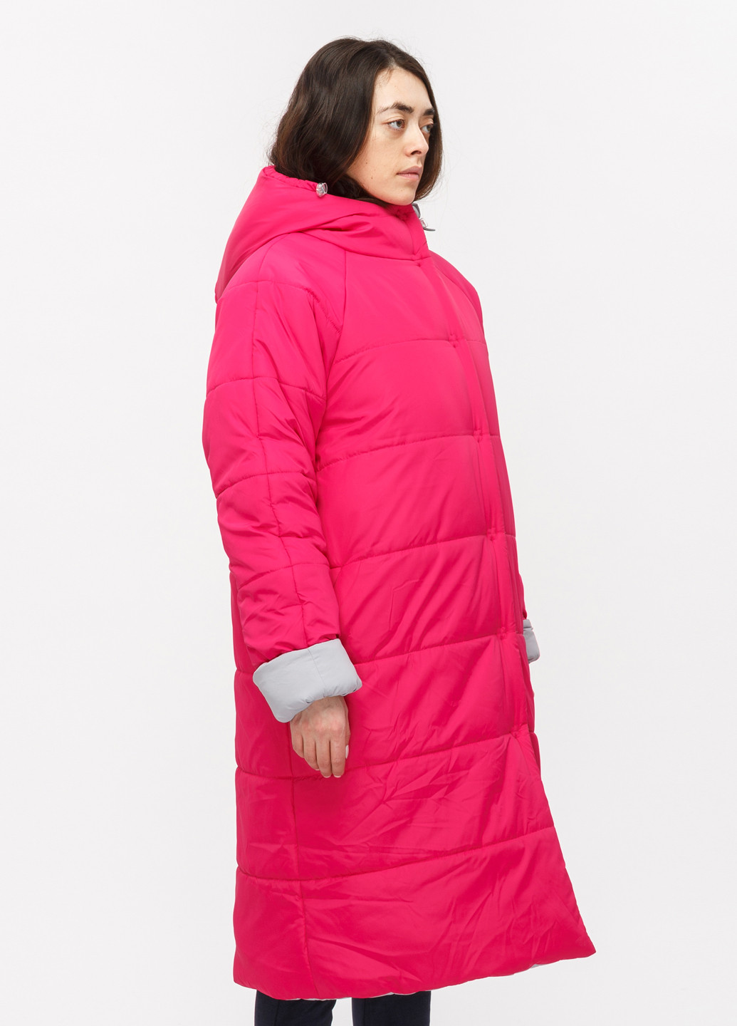 Малиновая зимняя куртка ROUSSIN by Sofia Rousinovich