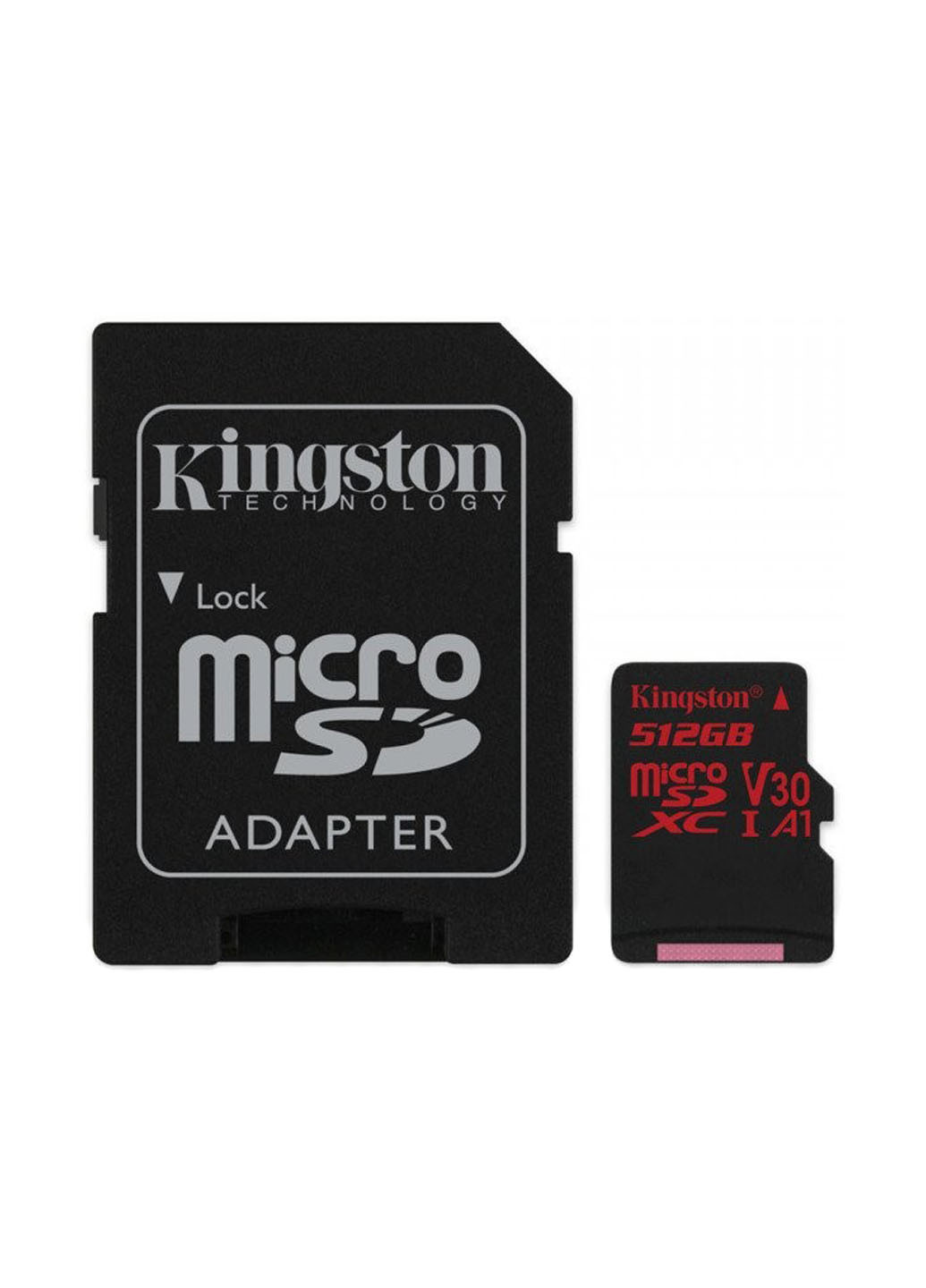 Карта памяти microSDXC 512GB C10 UHS-I U3 V30 A1 Canvas React + SD-adapter (SDCR/512GB) Kingston карта памяти kingston microsdxc 512gb c10 uhs-i u3 v30 a1 canvas react + sd-adapter (sdcr/512gb) (136711365)