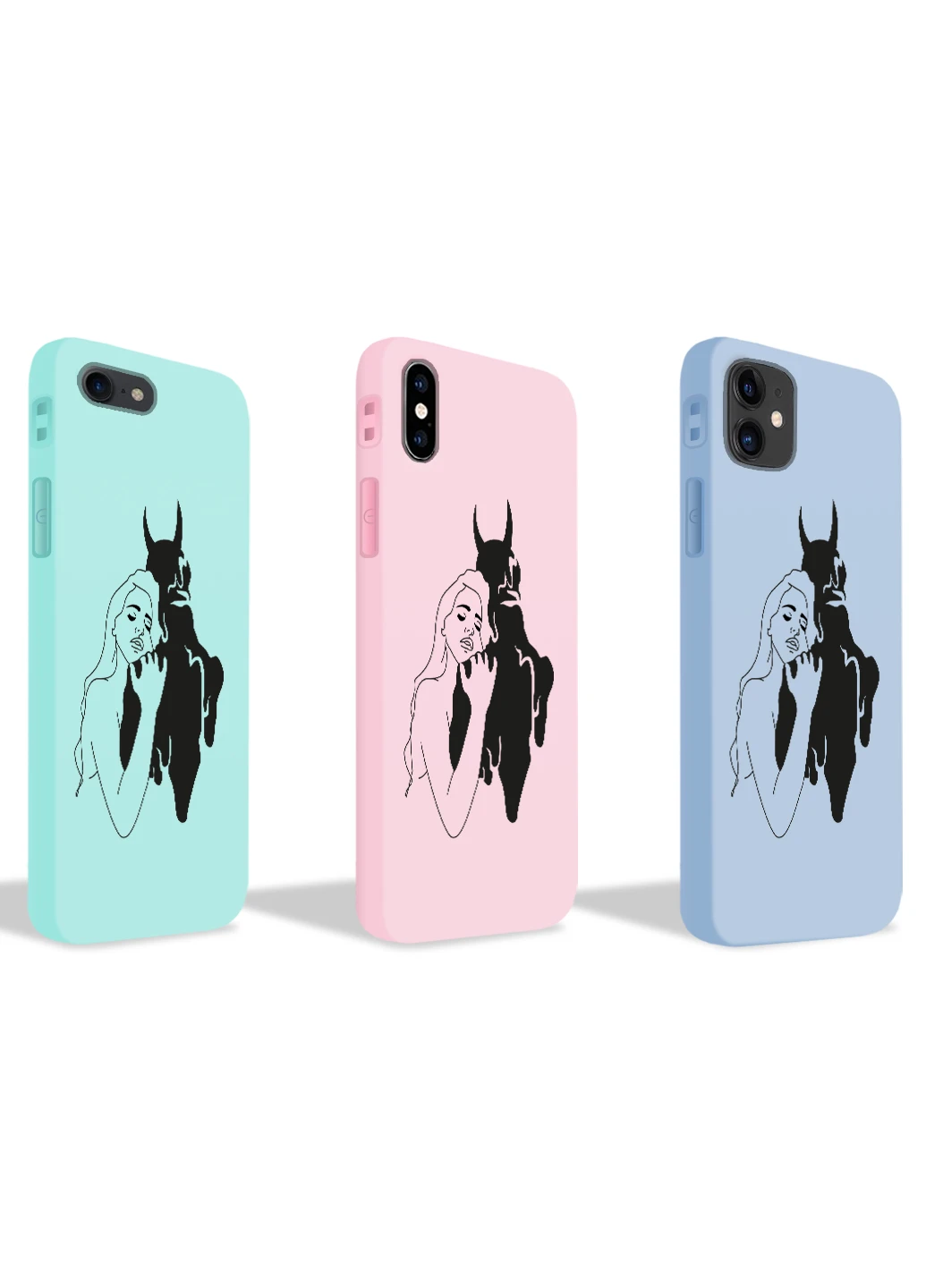 Чохол силіконовий Apple Iphone 11 Pro Контурний мінімалізм (Contour minimalism) (9231-1358) MobiPrint (219777652)