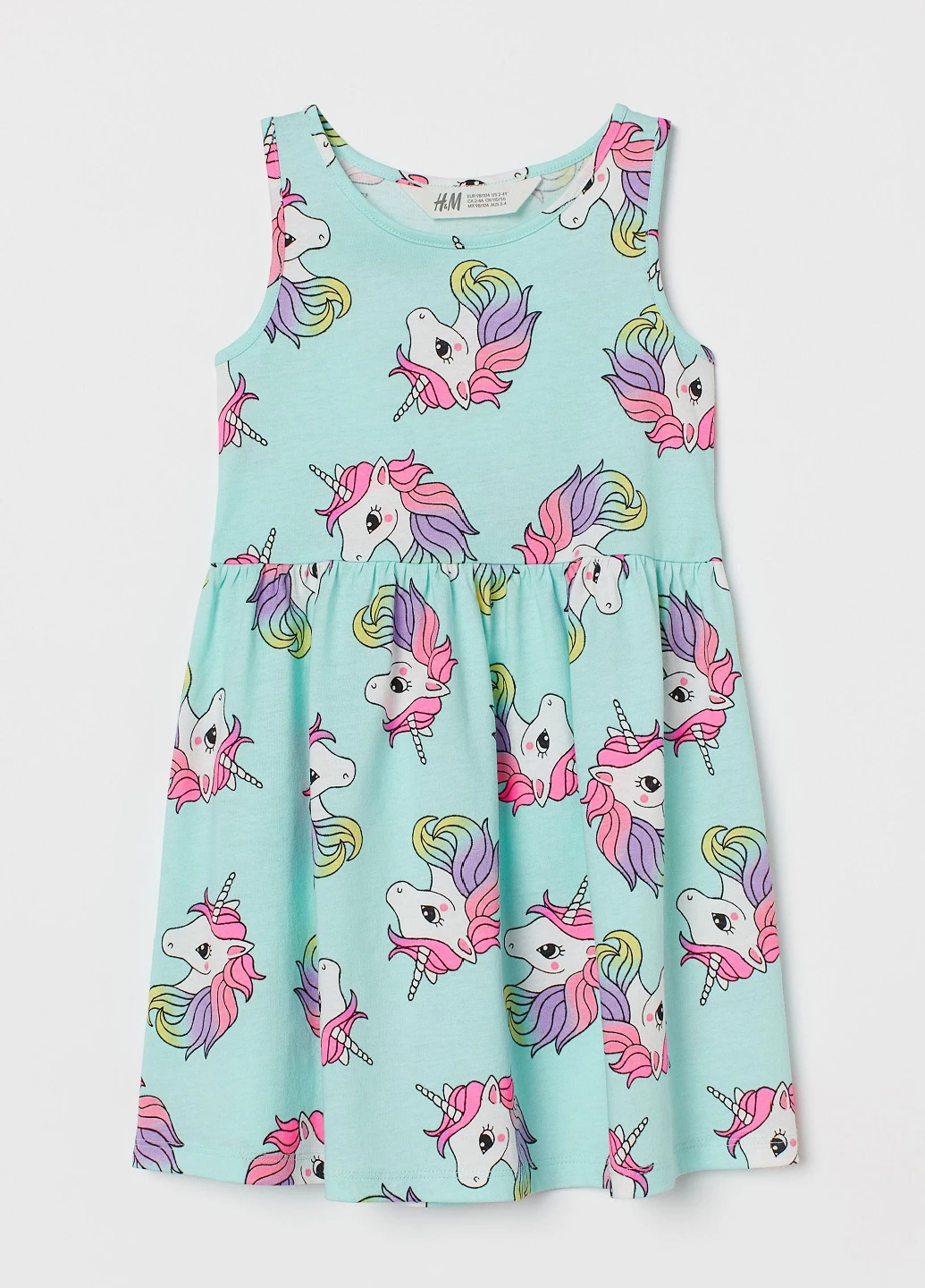 Мятное платье H&M (186444947)