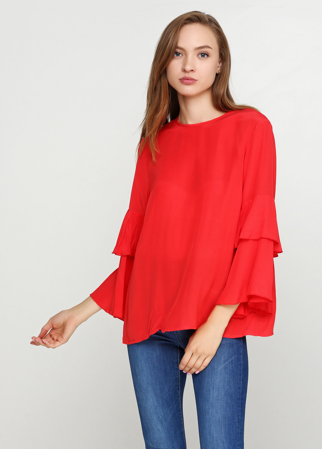Яскраво-червона блуза Y.A.S