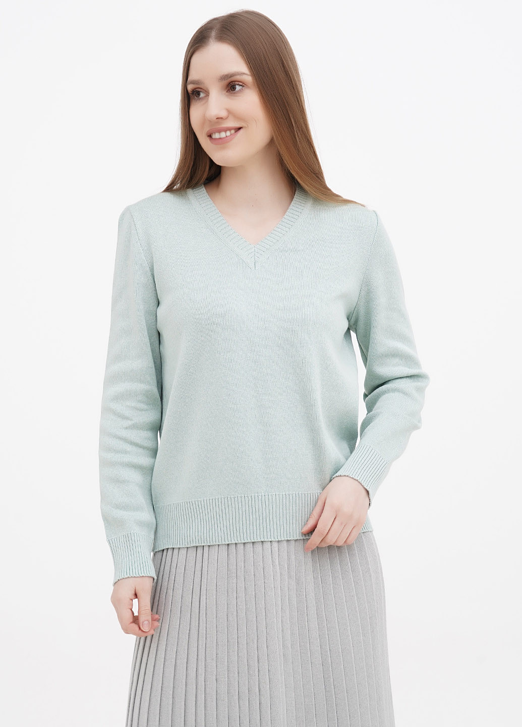 М'ятний демісезонний пуловер пуловер Only Women