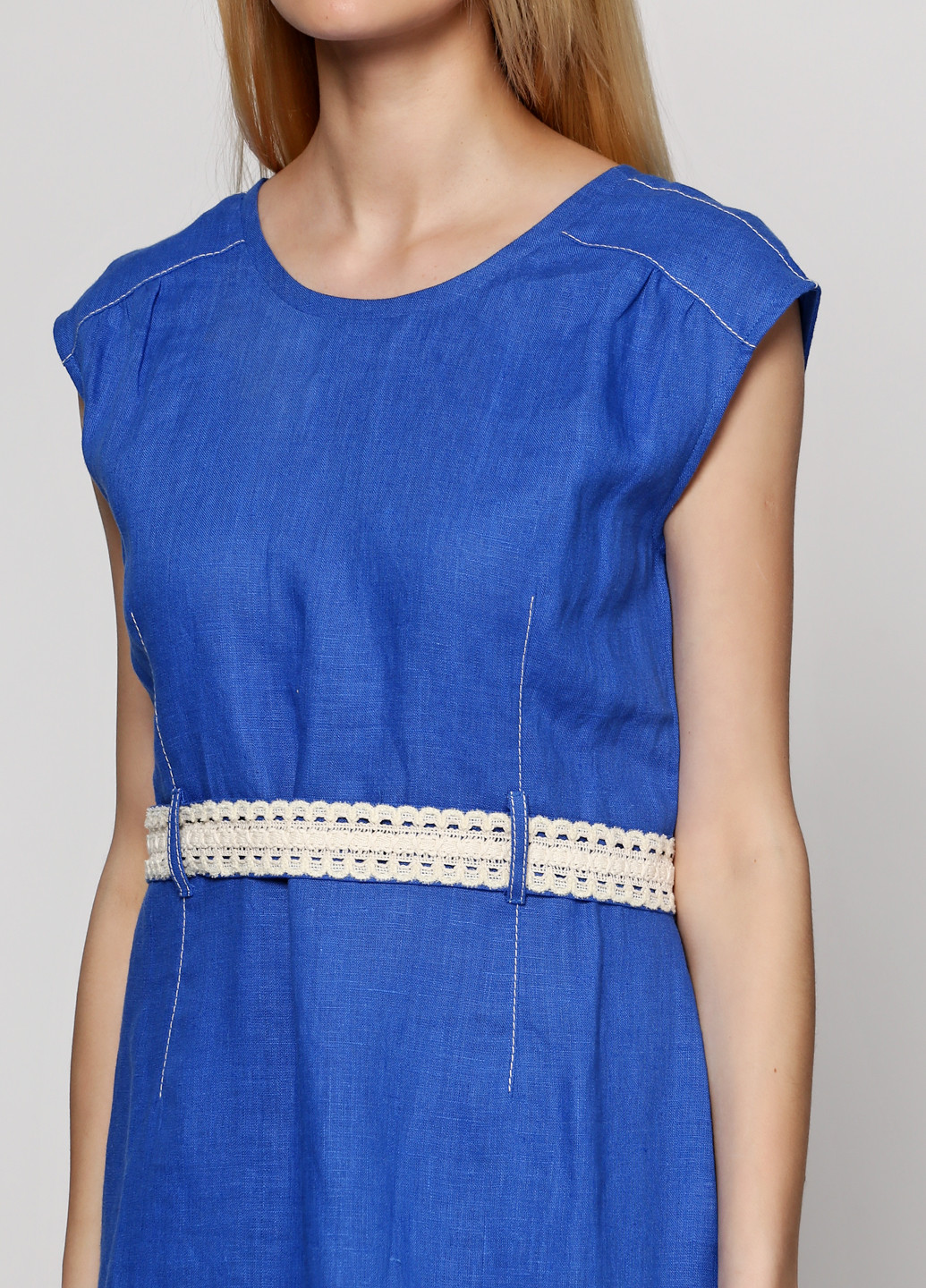 Синее кэжуал платье Gottlich однотонное