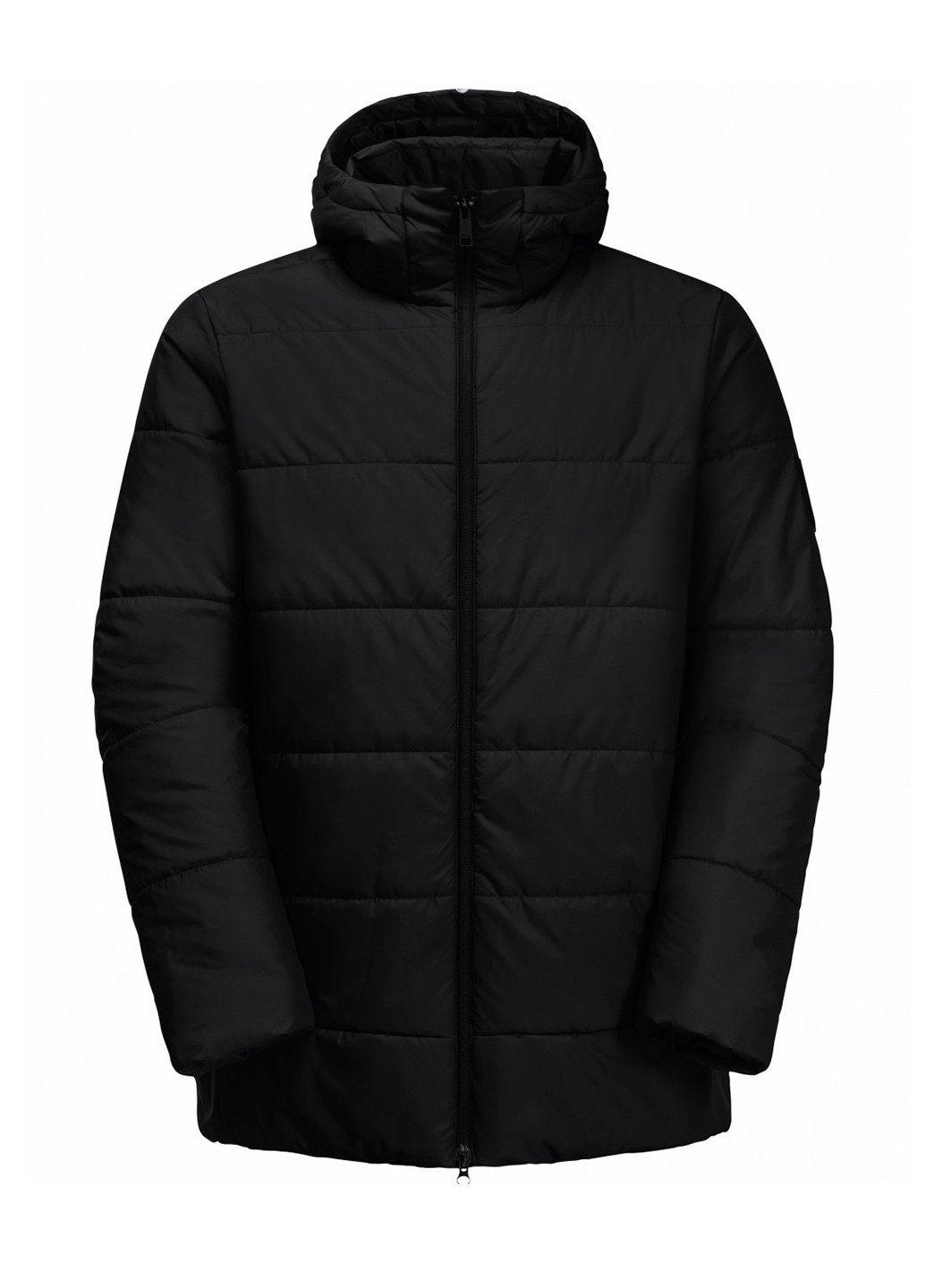 Черная демисезонная куртка Jack Wolfskin DEUTZER LONG JKT M