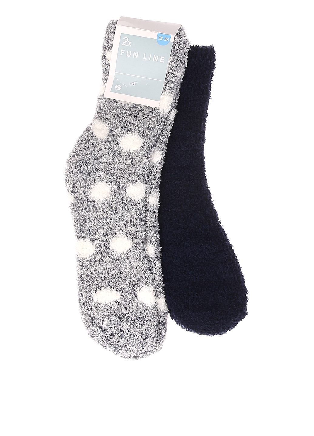Шкарпетки (2 пари) C&A з ущільненім носком горошок комбіновані повсякденні