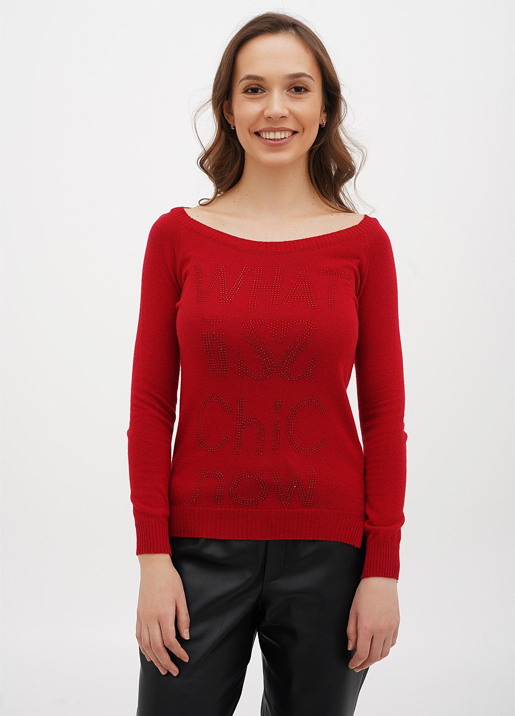 Красный демисезонный джемпер джемпер Sassofono