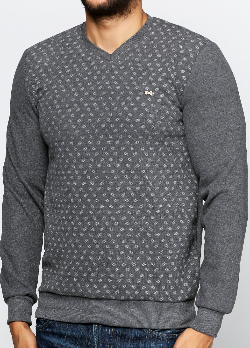 Серый демисезонный пуловер пуловер DKM