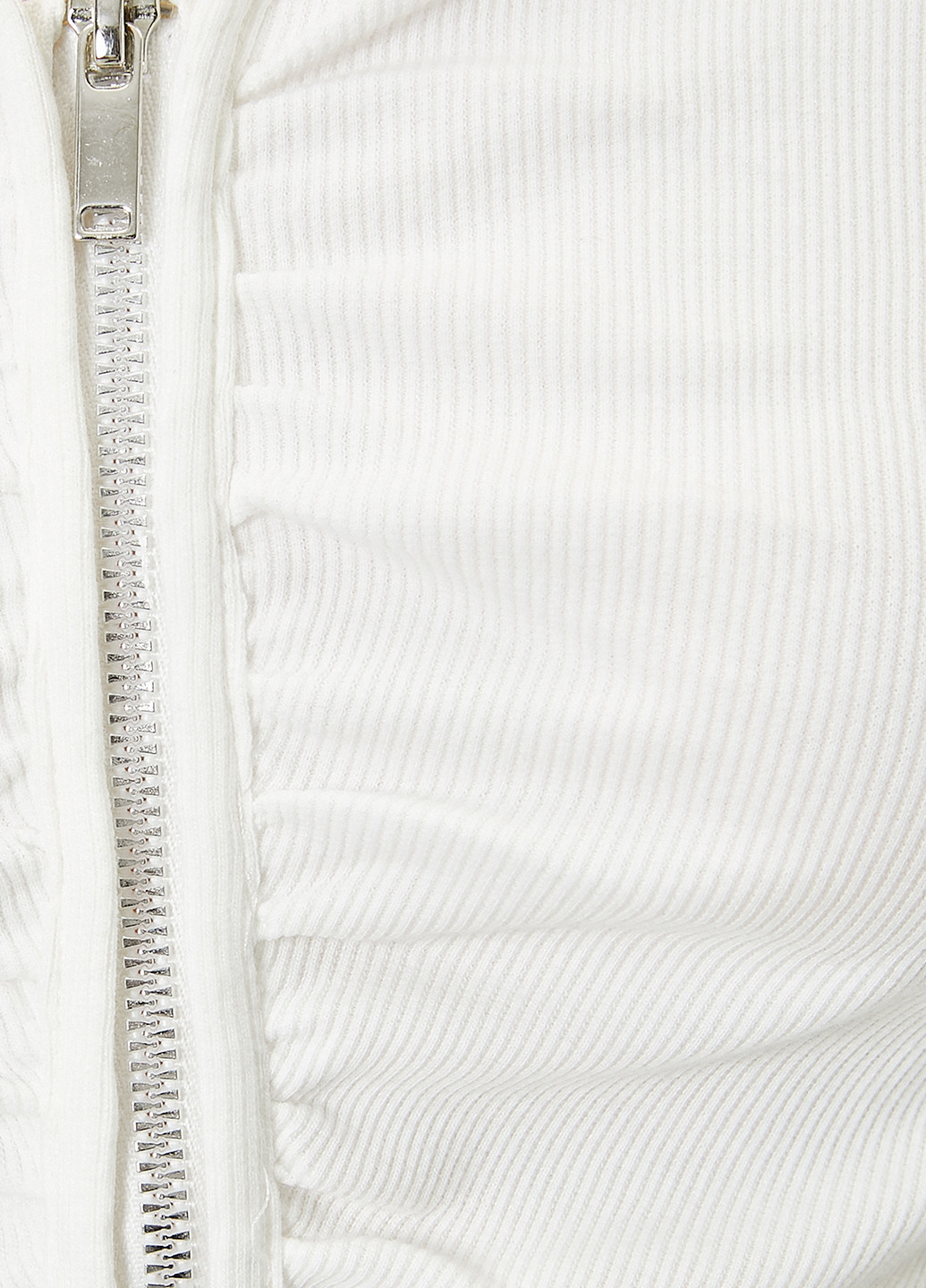 Белая женская футболка-поло KOTON однотонная
