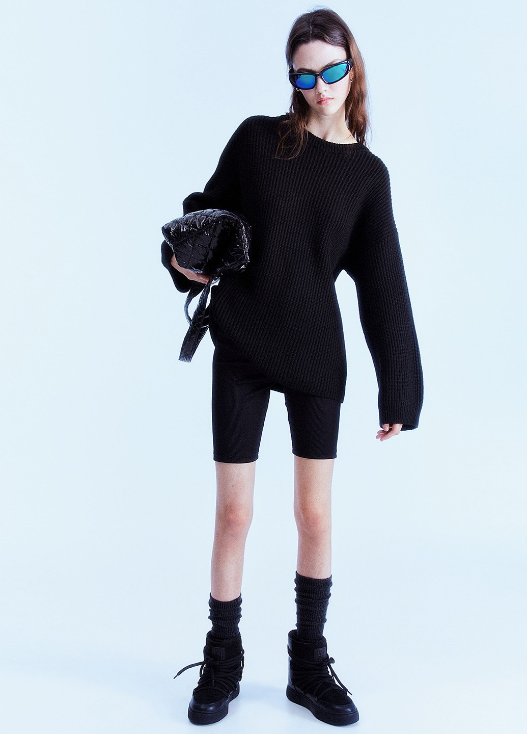 Черный зимний джемпер джемпер H&M