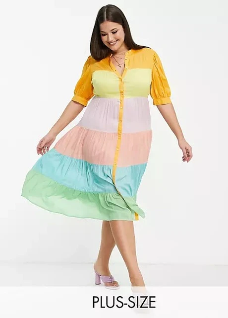 Комбінована сукня Asos